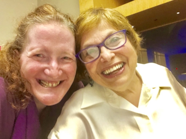 Rhonda and Judy smiling together