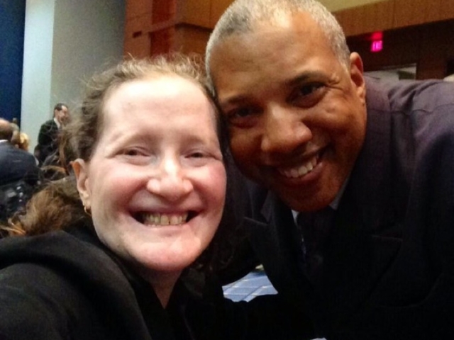 Rhonda with John Register, CRPD supporter.