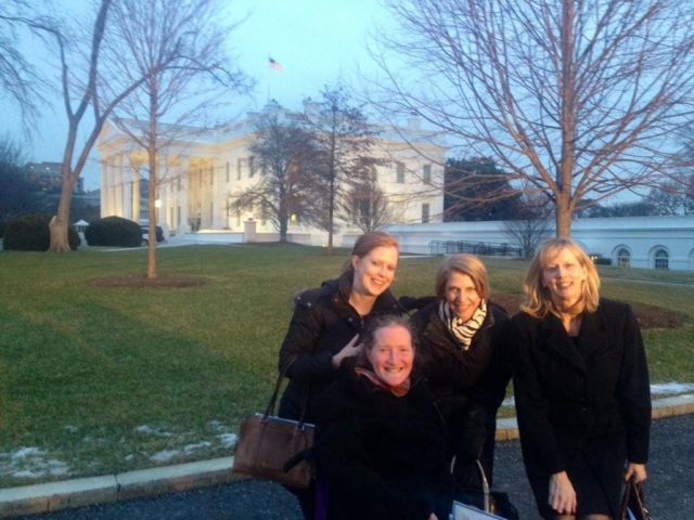 Rhonda and colleagues at the White House prior to a meeting.