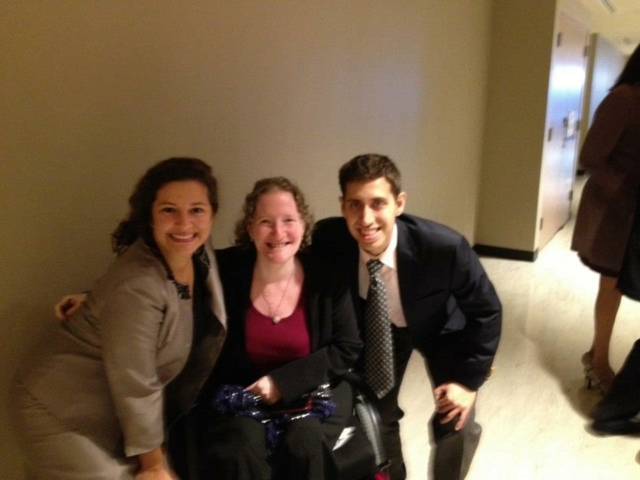 3 smiling attendees at the AAPD gala