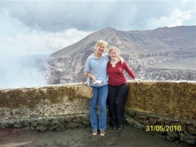 A stop by a volcano with a Making it Work colleague in Nicaragua.