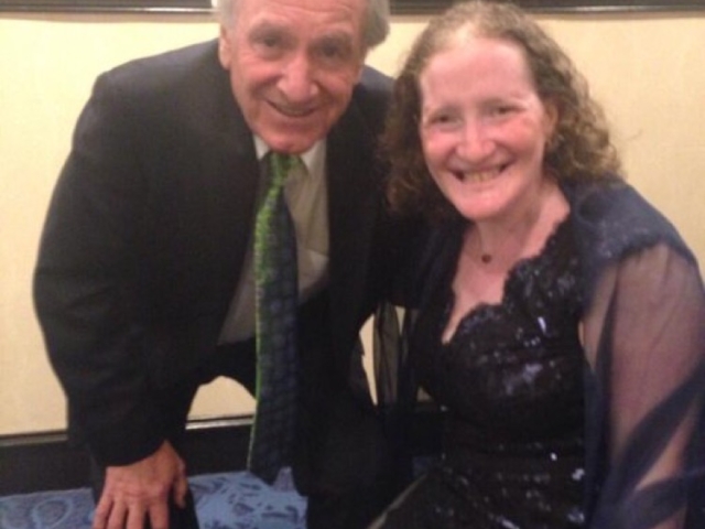 Senator Harking and Rhonda smiling before the gala presentations.