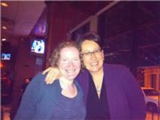 Rhonda with colleague at event.