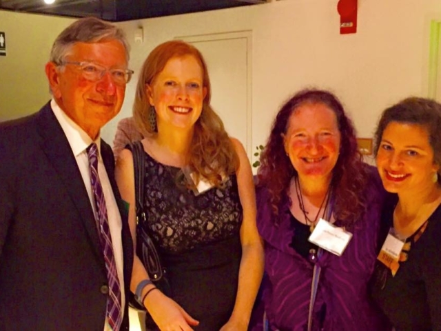 Rhonda with 3 colleagues at gala