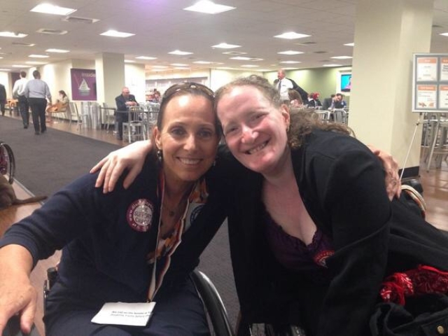 Rhonda with Paraolympian and advocate Candace Cable.
