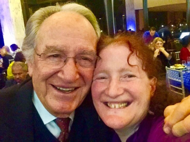 Senator Harkin and Rhonda smiling at the camera.