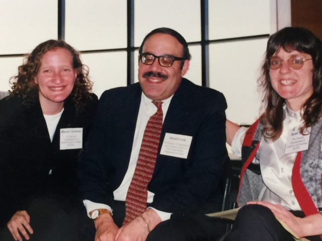 Rhonda with David Levin (Department of Educational and Cultural Affairs, State Department; and Susan Sygal, MIUSA, 2000